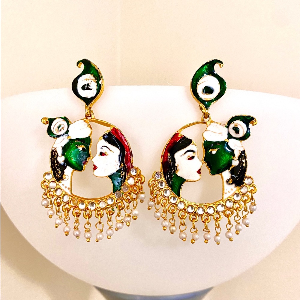 Radha krishna Earrings